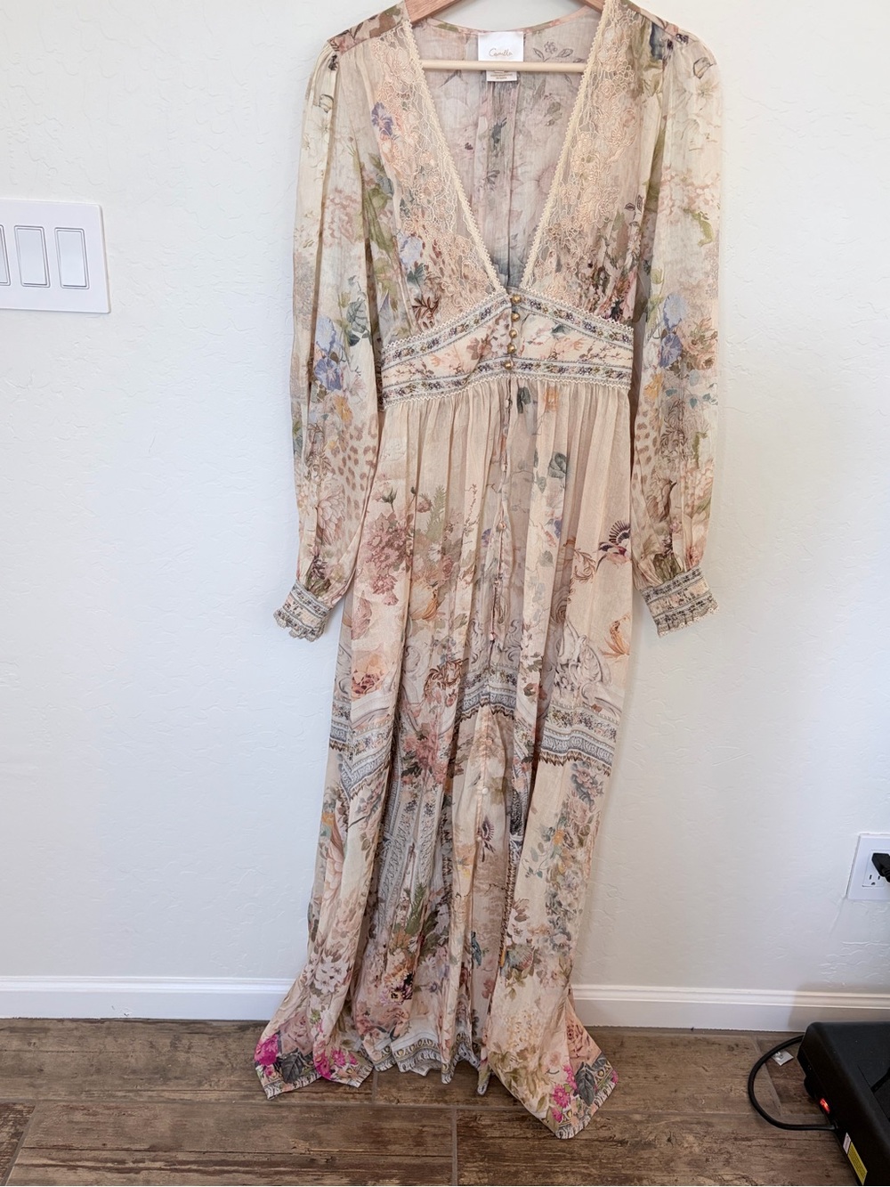 Camilla Floral Lightweight Women’s Top in Blush Pink Large - Picture 4 of 4